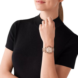 Michael Kors MK7230 Lennox Rose Gold Ladies Watch - WATCH & WATCH