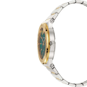 Versace VEVI00420 Men's Watch Greca Two - Tone Green Dial - WATCH & WATCH
