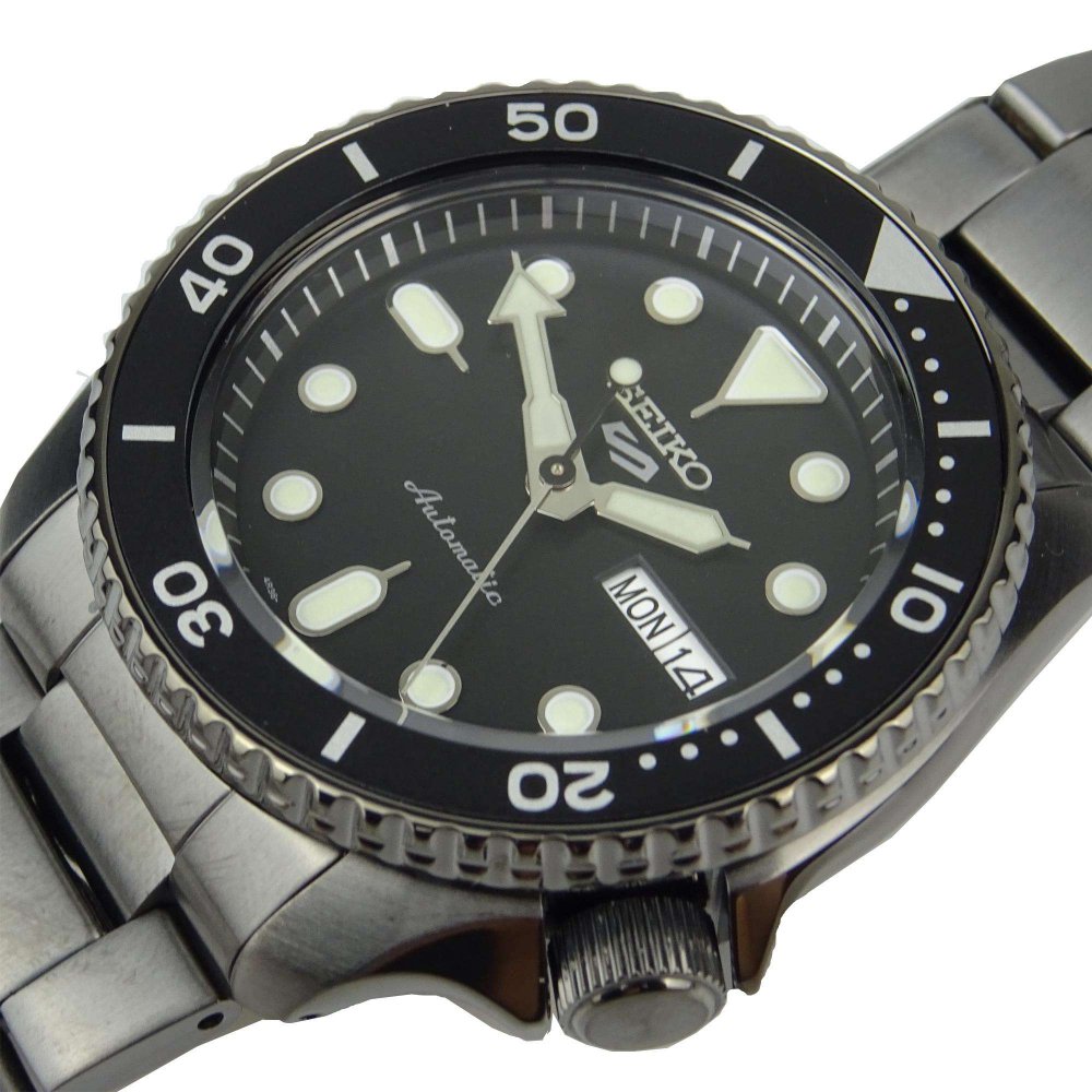 Seiko 5 Sports SRPD65K1 Grey Stainless Steel Automatic Men's Watch - WATCH & WATCH
