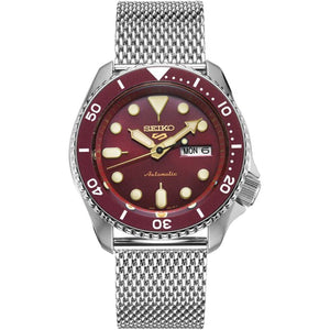 Seiko 5 Sports SRPD69K1 Red Dial Automatic Men's Watch - WATCH & WATCH