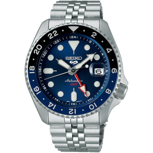 Seiko 5 Sports SSK003K1 Blueberry GMT SKX Automatic Men's Watch - WATCH & WATCH