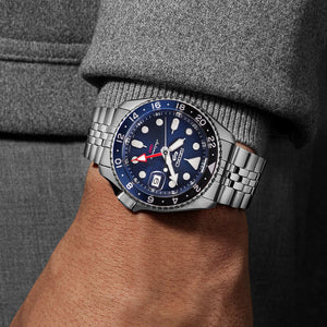 Seiko 5 Sports SSK003K1 Blueberry GMT SKX Automatic Men's Watch - WATCH & WATCH
