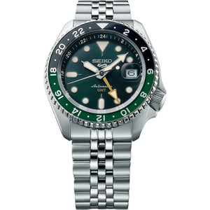 Seiko 5 Sports SSK035K1 SKX GMT Bi - Colour Automatic Men's Watch - WATCH & WATCH