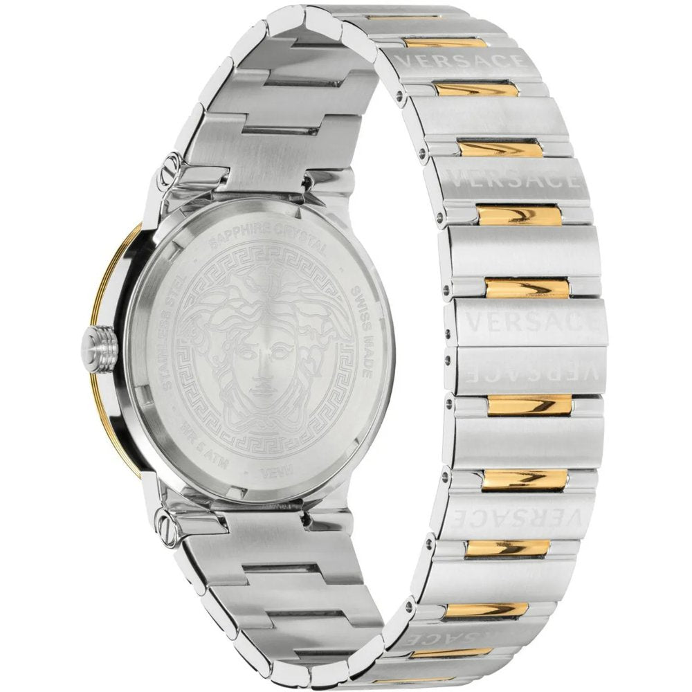 Versace VELW00720 Greca Logo Two - Tone Green Ladies Watch - WATCH & WATCH