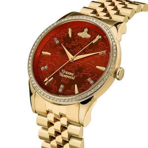 Vivienne Westwood VV208RDGD Orange Dial Ladies Watch - WATCH & WATCH