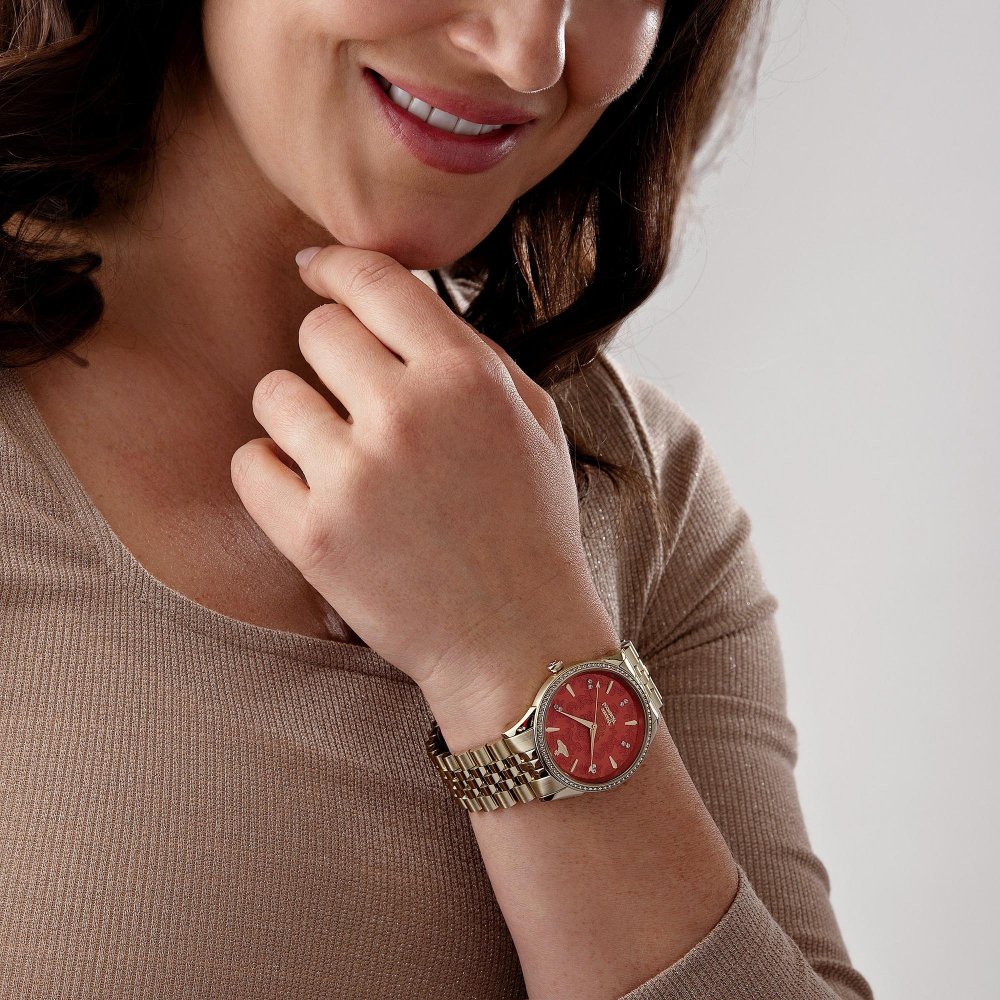 Vivienne Westwood VV208RDGD Orange Dial Ladies Watch - WATCH & WATCH